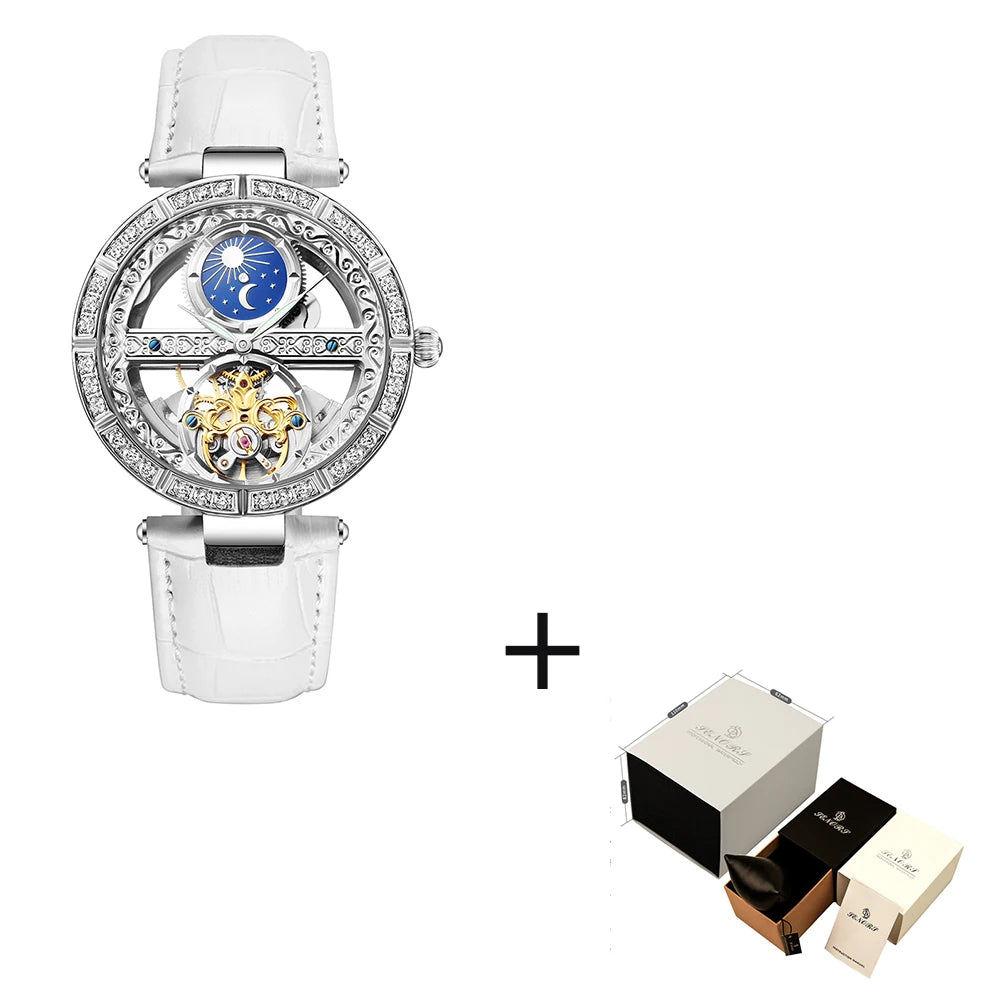 Woman Watch Ladies Clock Luxury Fashion Female Mechanical Watches Wristwatches - Emete store