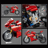 New Technic Ducatis Panigale V4 R Motorcycle Compatible Building Blocks Motorbike Model Toys