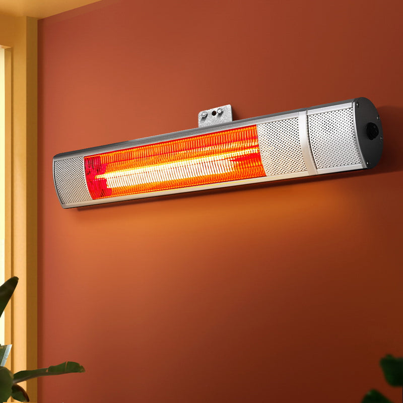 Devanti Electric Strip Heater Infrared Radiant Heaters 2000W - Emete Store