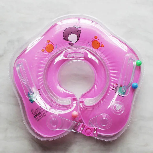 Swimming Baby Accessories Neck Ring Tube Safety Infant Float Circle for Bathing Inflatable Flamingo Inflatable