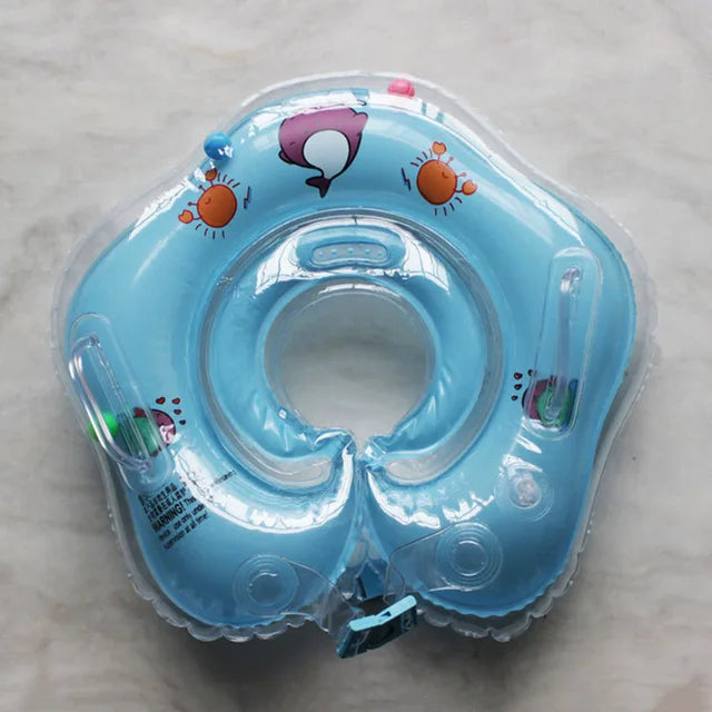 Swimming Baby Accessories Neck Ring Tube Safety Infant Float Circle for Bathing Inflatable Flamingo Inflatable