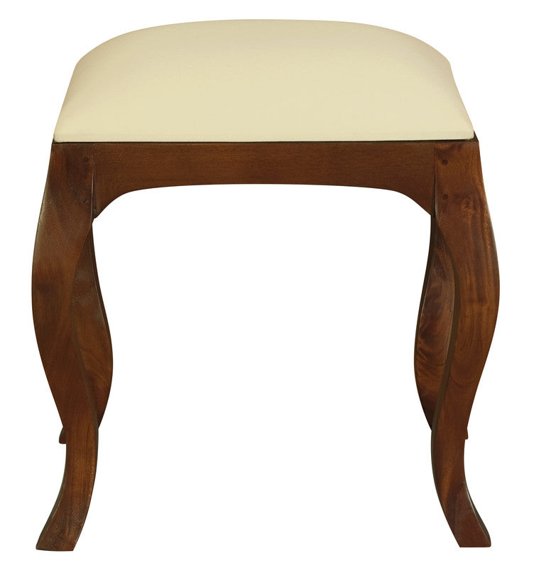 Eloise Cabriole Leg Dressing Stool (Mahogany)