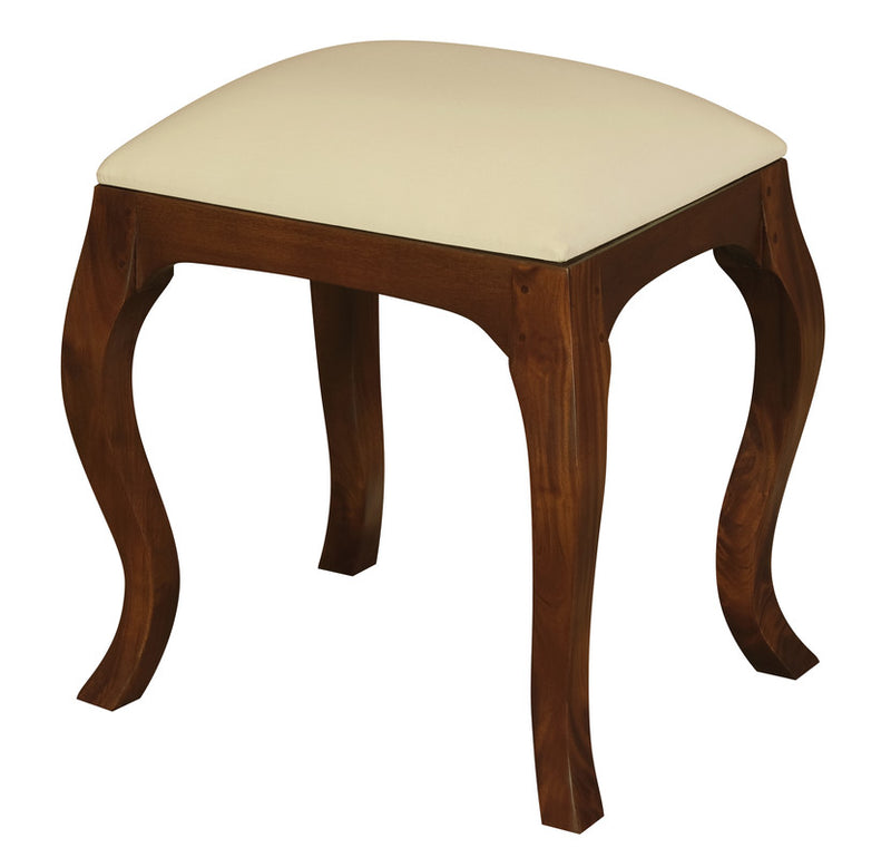 Eloise Cabriole Leg Dressing Stool (Mahogany)