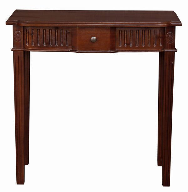 Milly Carved Hall Table (Mahogany)