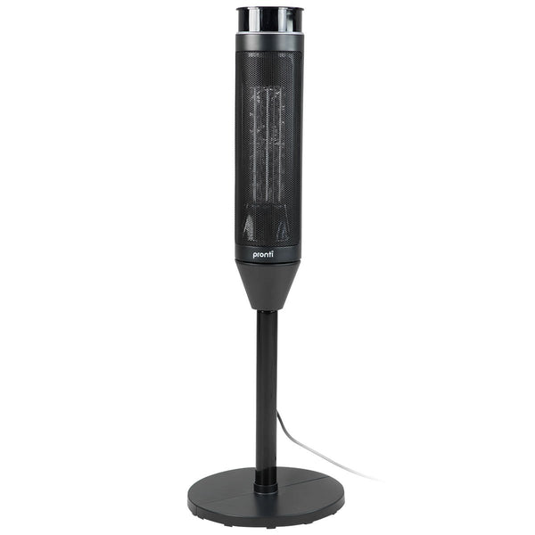 Pronti Electric Tower Heater 2000W Ceramic Portable Remote - Black - Emete Store