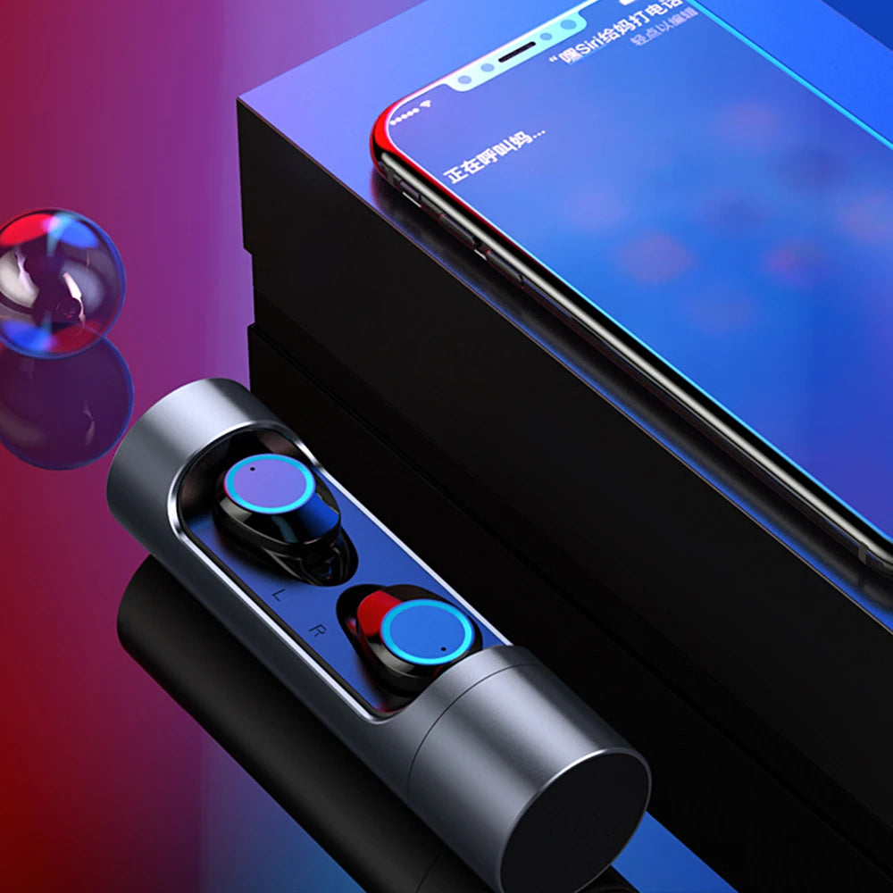 X8 Earphone Bluetooth 5.0 Touch Control Wireless TWS Earbuds Waterproof Stereo Music air Headset pods mini Earpiece - Emete store