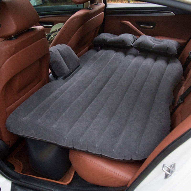 Revolutionary Inflatable Car Travel Bed & Universal Rear Seat Sleeping Pad