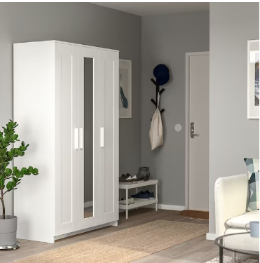 Special White 3-Door Wardrobe - Emete Store