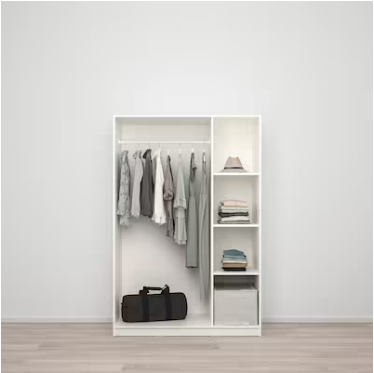 Spacious White 3-Door Wardrobe - Emete Store