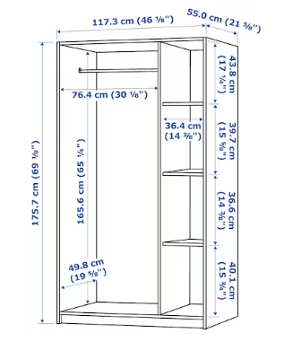 Spacious White 3-Door Wardrobe - Emete Store