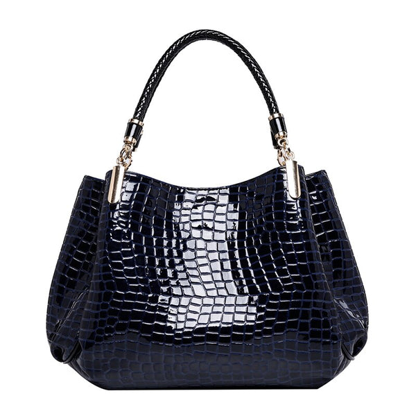 Luxury  PU Leather Handbags   Bolsa Sac Crocodile with shoulder bag holder eprolo