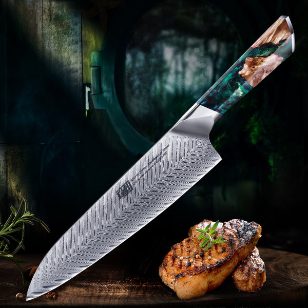 Damascus Chef's Knife Resin Handle Chef's Knife eprolo