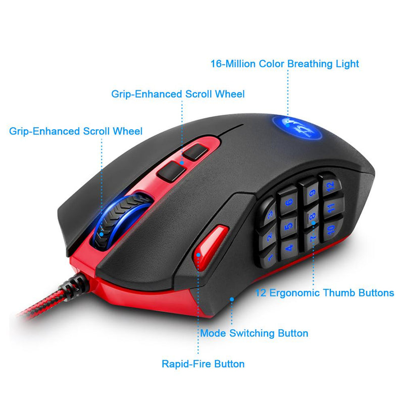 Redragon USB Gaming Mouse 16400 DPI eprolo