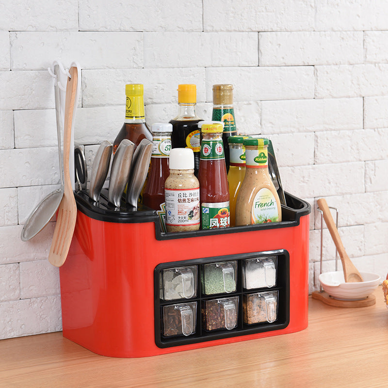 Multi-functional kitchen shelf condiment box eprolo