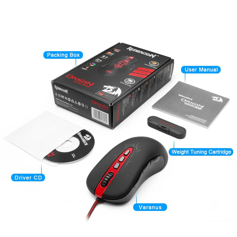 Redragon Gaming Mouse PC 3200 DPI - Emete Store