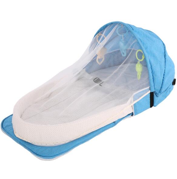 Portable Bed Foldable Baby Bed Travel Sun Protection Mosquito Net Breathable - Emete Store