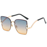 Frameless Trimming Diamond Sunglasses - Emete Store