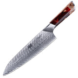 Damascus Chef's Knife Resin Handle Chef's Knife - Emete Store