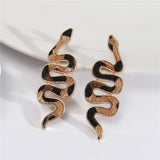 Snake Shaped Stud Earrings - Emete Store