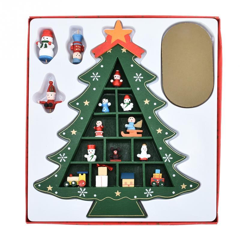 DIY Wooden Christmas tree lattice window decorationTree Christmas - Emete Store