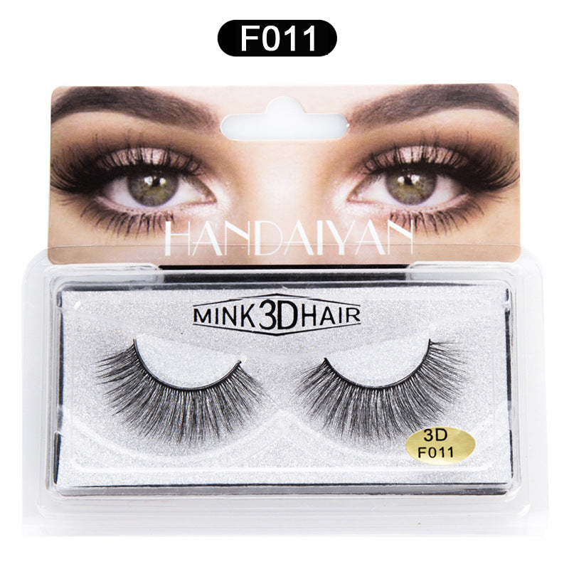 Explosive 3D Mink Hair False Eyelashes Curled Soft Slender Three Dimensional Thick False Eyelashes - Emete Store