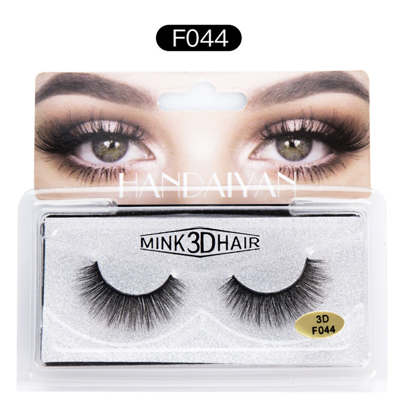 Explosive 3D Mink Hair False Eyelashes Curled Soft Slender Three Dimensional Thick False Eyelashes - Emete Store