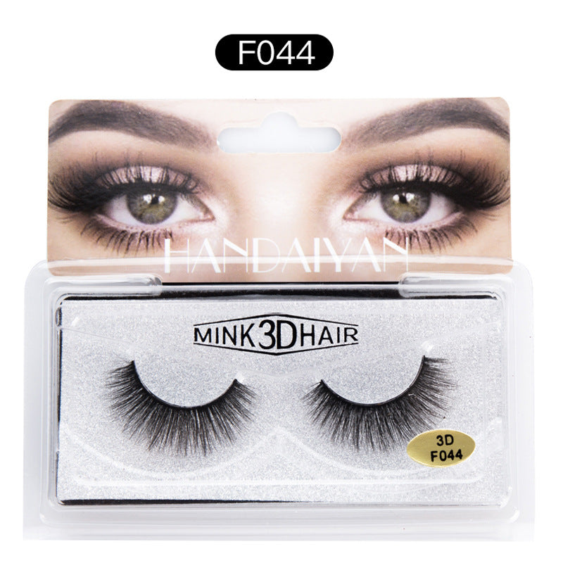 Explosive 3D Mink Hair False Eyelashes Curled Soft Slender Three Dimensional Thick False Eyelashes eprolo