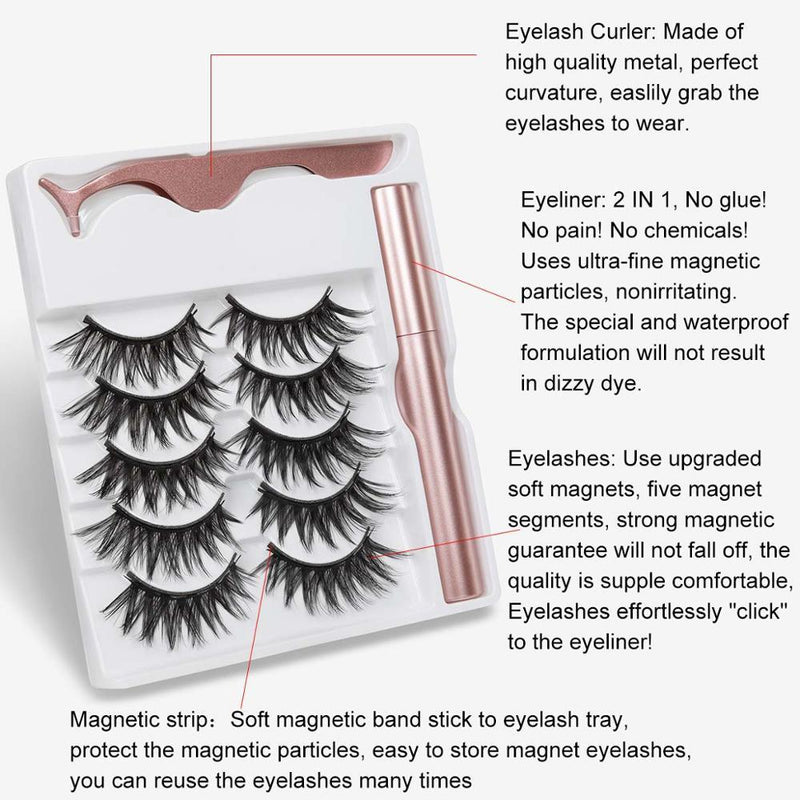 Magnetic Eyelashes Natural long eprolo