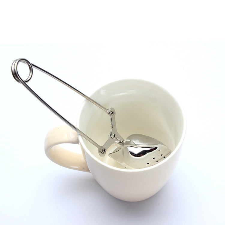 Shell Tea Filter With Handle Stainless Steel Tea eprolo