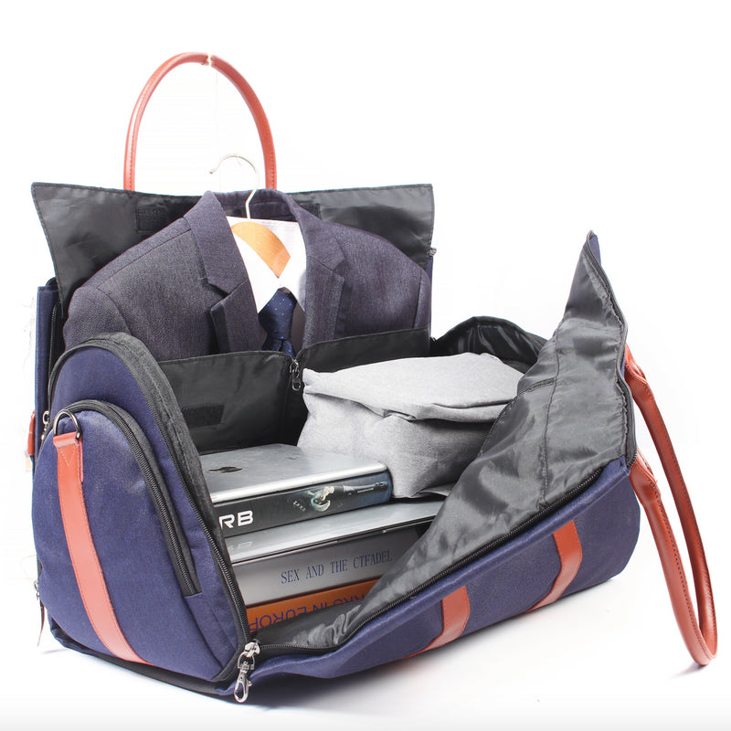 Men's Leather Overnight Waterproof Travel Bag Hand Luggage eprolo