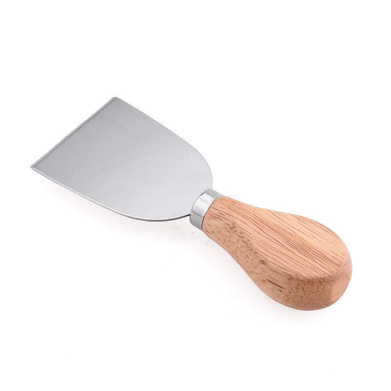 Stainless Steel Wooden Handle Cheese Knife and Fork - Emete Store