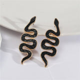 Snake Shaped Stud Earrings - Emete Store