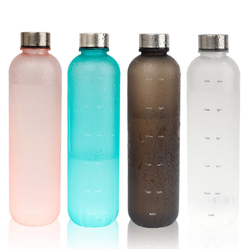 Plastic Water Bottle Frosted Gradient - Emete Store