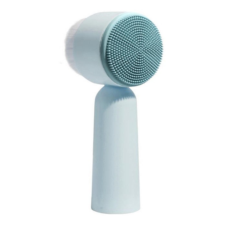 Portable Double Side Silicone Facial Cleanser Brush eprolo