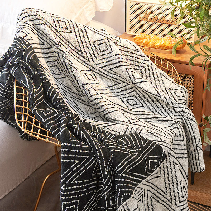 Knitted Casual Small Wool Blanket eprolo