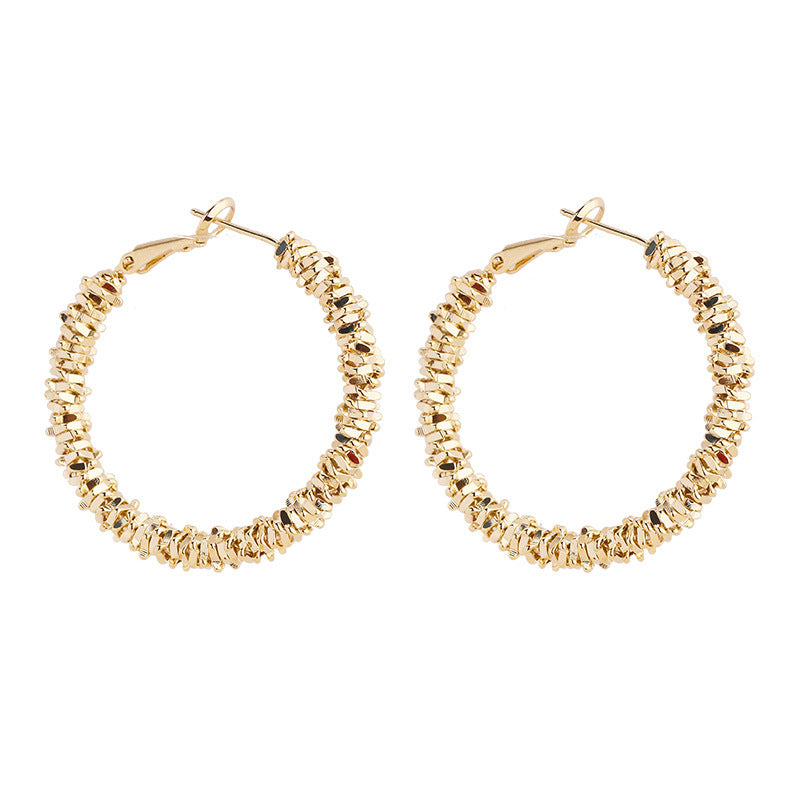 Large Circle Exaggerated Earrings - Emete Store