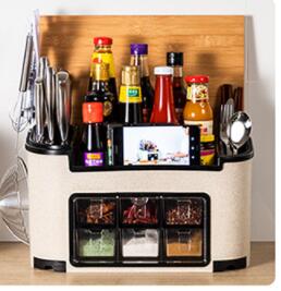 Multi-functional kitchen shelf condiment box eprolo