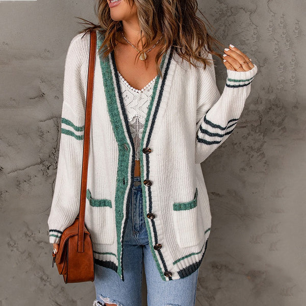 Autumn and Winter New Sweater Cardigan Long Sleeve - Emete Store