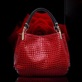 Emete Leather Crocodile Pattern shoulder bags - Emete Store