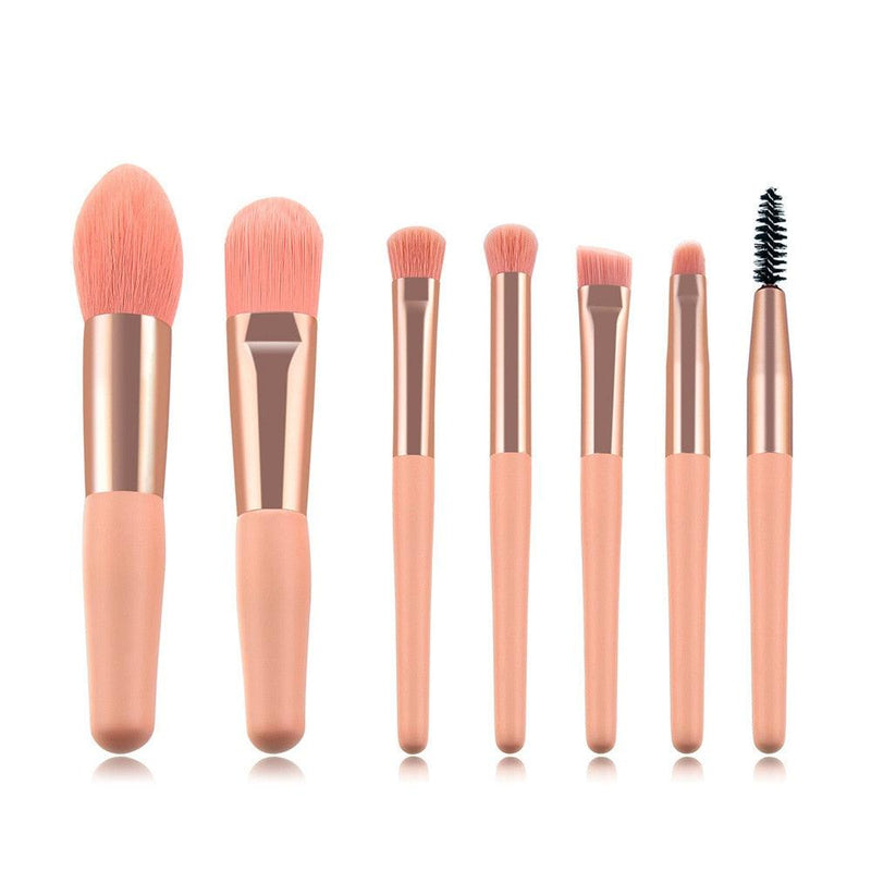 7/8pcs Little Cute Pink Makeup Brushes Set eprolo