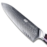 Damascus Chef's Knife Resin Handle Chef's Knife - Emete Store