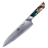 Damascus Chef's Knife Resin Handle Chef's Knife - Emete Store