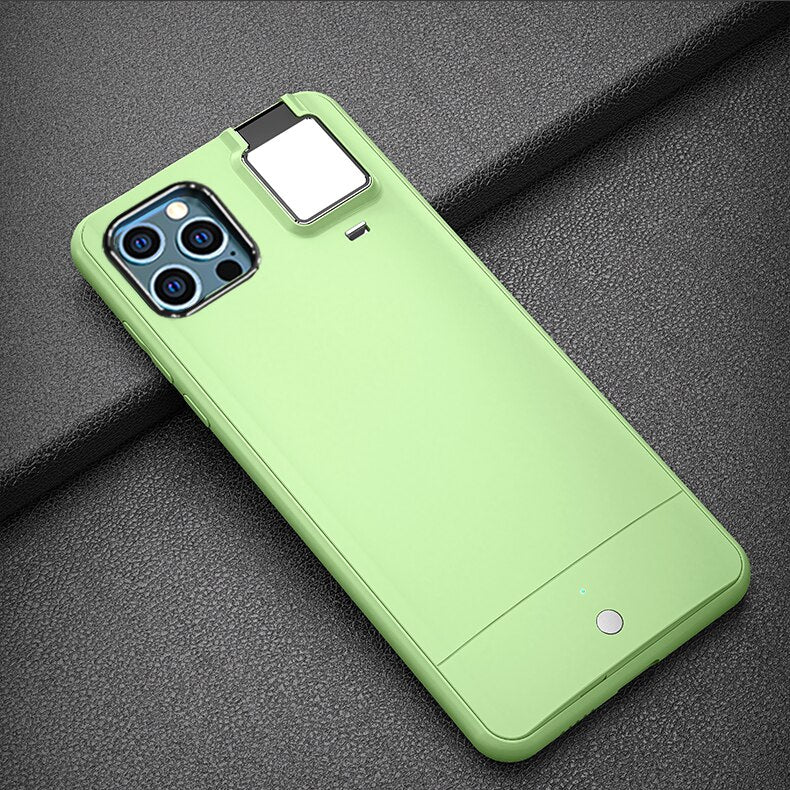 Flash Phone Case Protective Cover Fill Light Camera Bracket Holder for Apple Iphone X 11 12 Pro Max eprolo