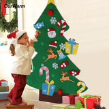 DIY Felt Christmas Tree Children Christmas Gifts Wall Decoration - Emete Store