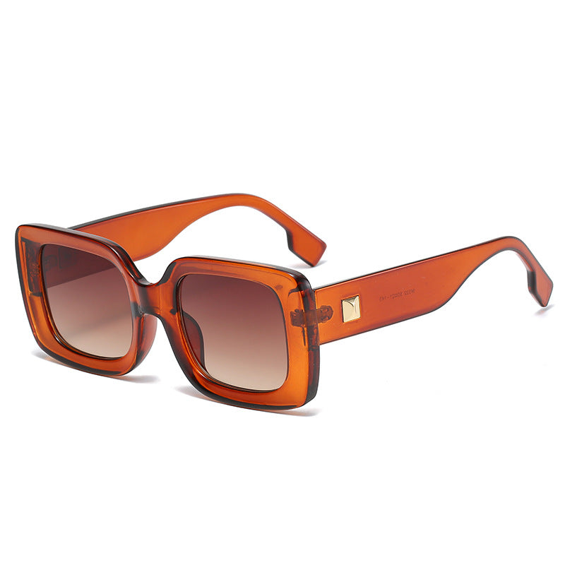 Retro Square Large Frame Sunglasses - Emete Store