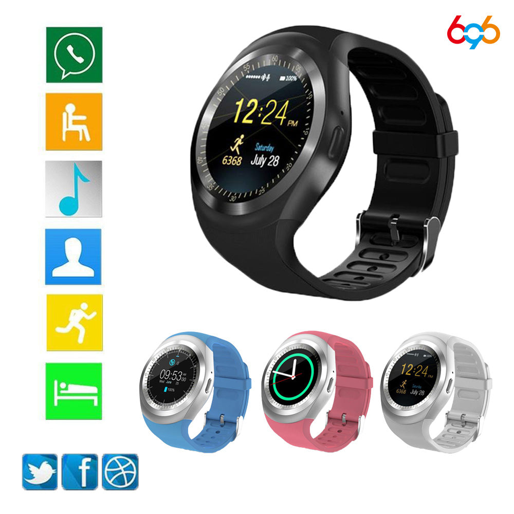 SmartWatch Phone Call GSM Sim Remote Camera Information Display - Emete Store