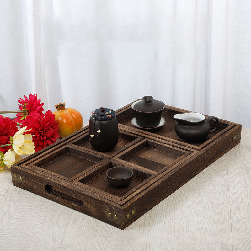 Japanese-Style Tea Set Wooden Tray Tea eprolo