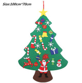 DIY Felt Christmas Tree Children Christmas Gifts Wall Decoration - Emete Store