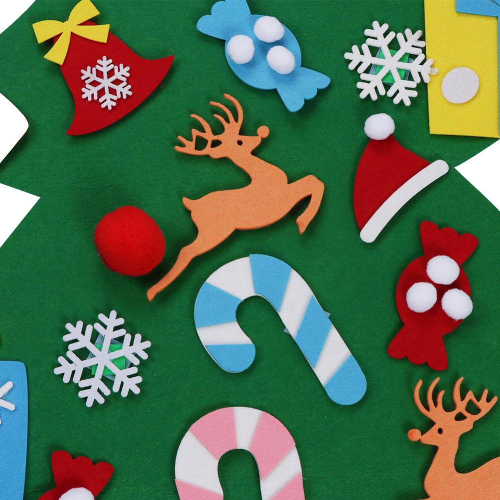 DIY Felt Christmas Tree Children Christmas Gifts Wall Decoration - Emete Store