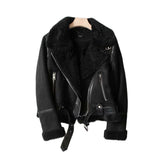 Faux Shearling Sheepskin Leather Fur Jackets - Emete Store